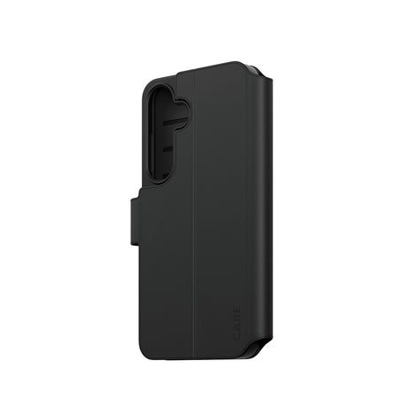 CARE by PanzerGlass Samsung Galaxy S25 Fodral Wallet Kickstand Svart