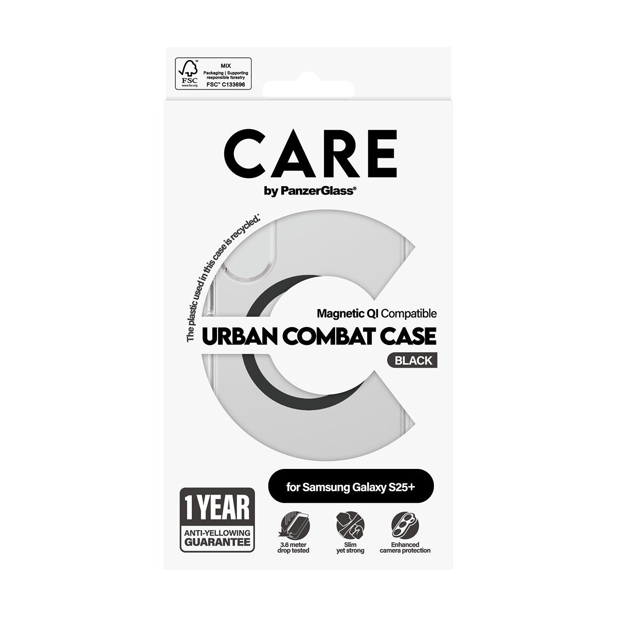 CARE by PanzerGlass Samsung Galaxy S25 Plus Skal Urban Combat MagSafe Svart