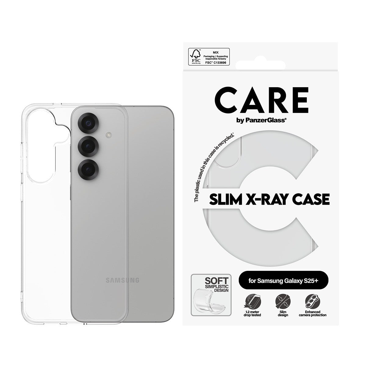 CARE by PanzerGlass Samsung Galaxy S25 Plus Skal X-Ray Transparent