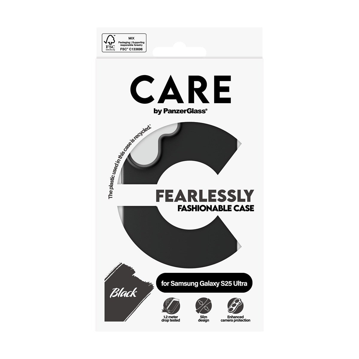 CARE by PanzerGlass Samsung Galaxy S25 Ultra Skal Fashionable Svart