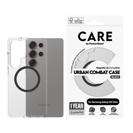 CARE by PanzerGlass Samsung Galaxy S25 Ultra Skal Urban Combat MagSafe Svart