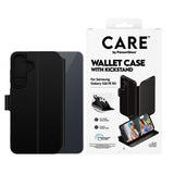 CARE by PanzerGlass Samsung Galaxy S26 FE Fodral Wallet Kickstand Svart