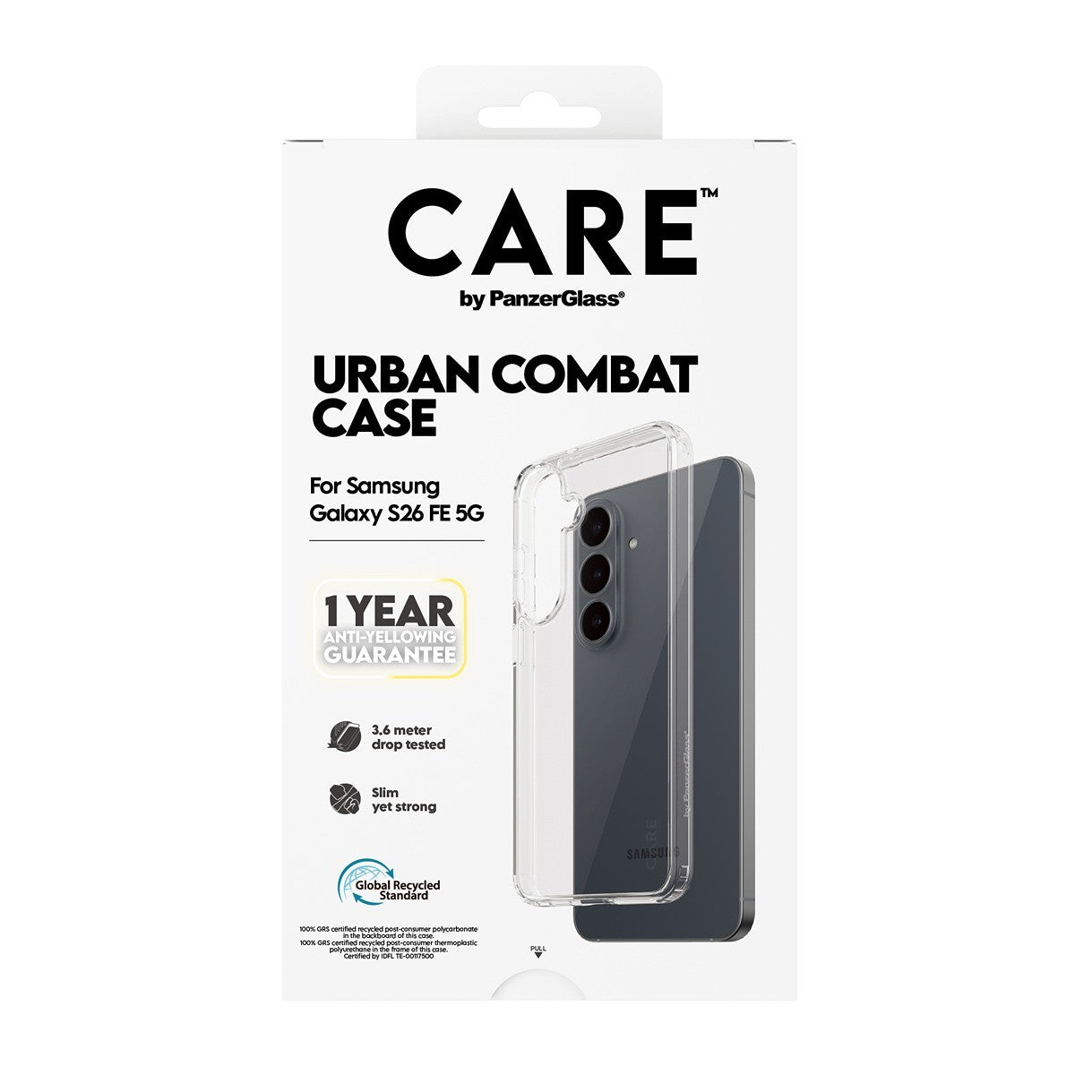 CARE by PanzerGlass Samsung Galaxy S26 FE Skal Urban Combat Transparent