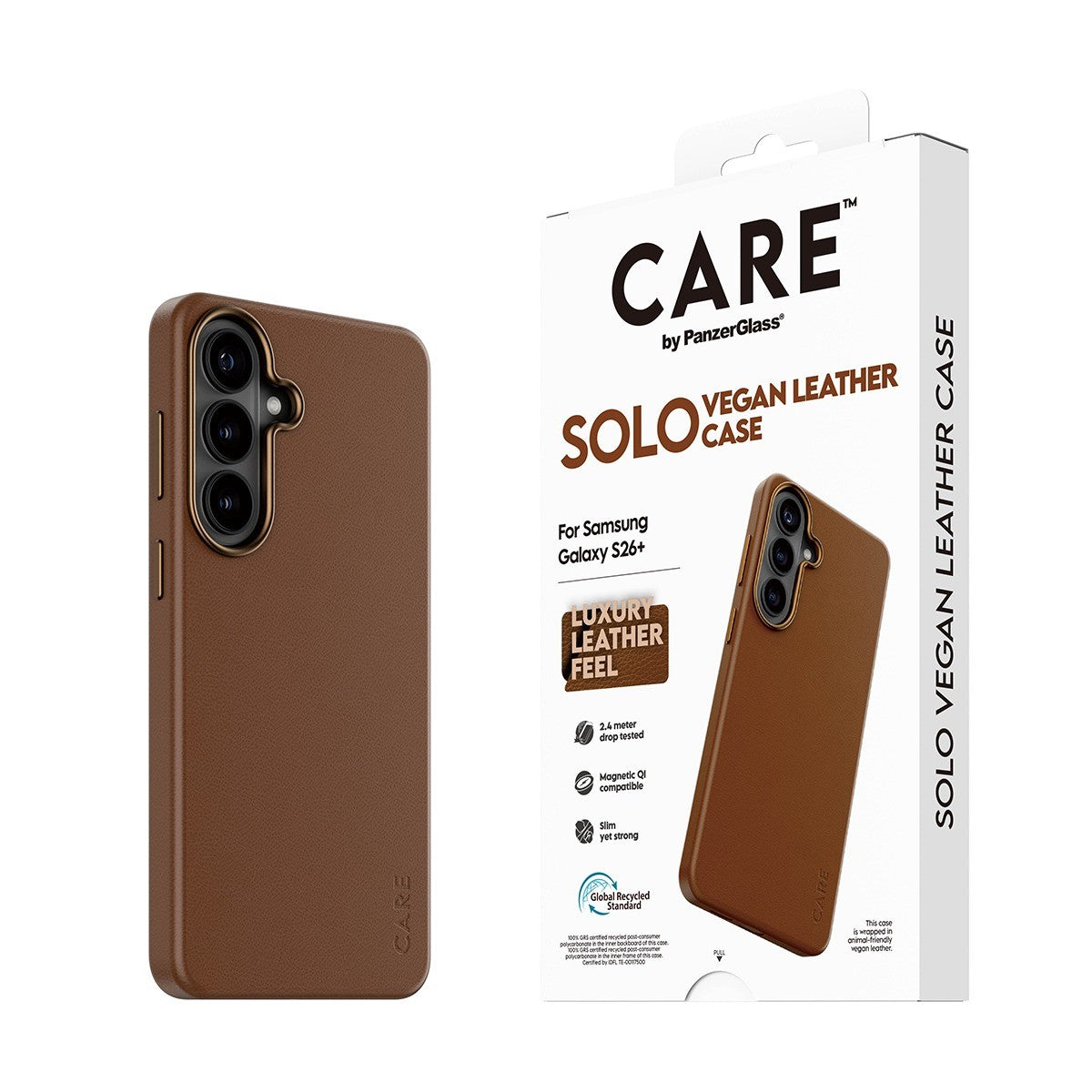 CARE by PanzerGlass Samsung Galaxy S26 Plus Skal Solo MagSafe Brun