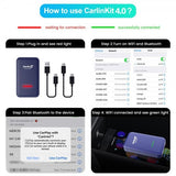 Carlinkit 4.0 Apple Carplay/Android Auto Trådlös Adapter
