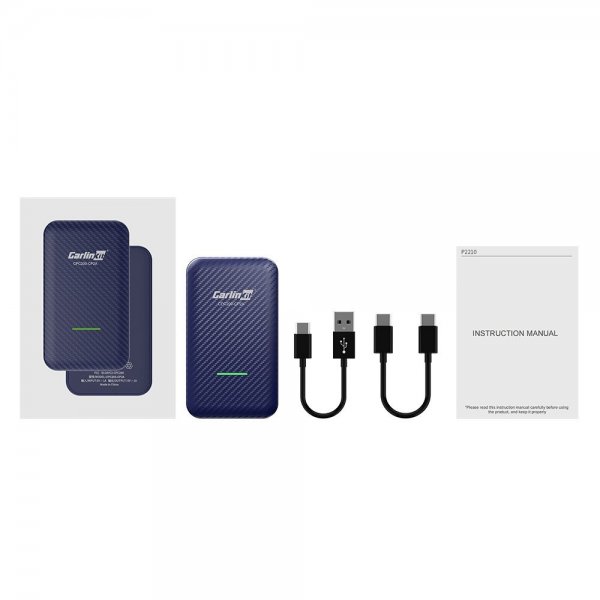 Carlinkit 4.0 Apple Carplay/Android Auto Trådlös Adapter