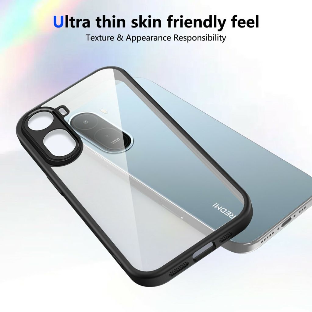 Xiaomi Redmi A7 Pro Skal Transparent Baksida Svart