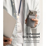 Ringke Korthållare Stand Pocket Magnetic MagSafe Light Gray