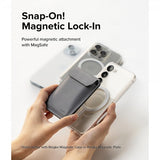 Ringke Korthållare Stand Wallet Magnetic MagSafe Light Gray