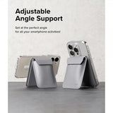 Ringke Korthållare Stand Wallet Magnetic MagSafe Light Gray