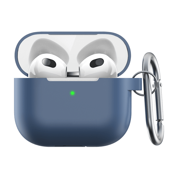 KeyBudz PodSkinz Elevate Series Airpod 3 Skal Silikon Blå