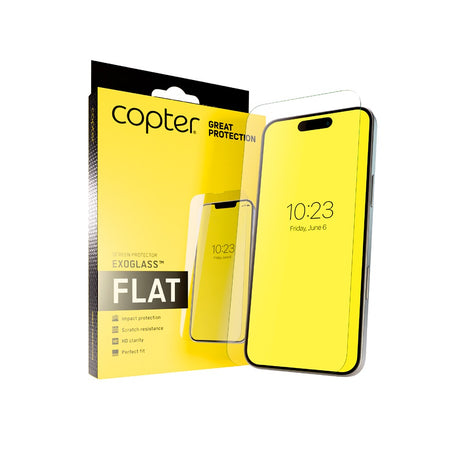 Copter iPhone 16 Pro/17/17 Pro/18 Pro Skärmskydd Exoglass Flat
