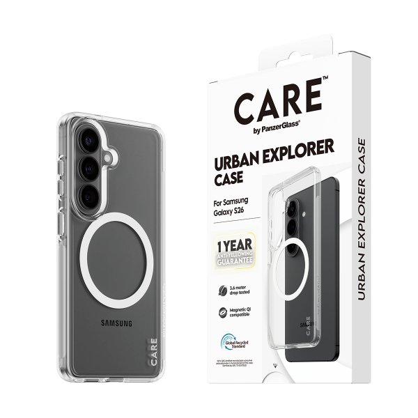 CARE by PanzerGlass Samsung Galaxy S26 Skal Urban Explorer MagSafe Transparent