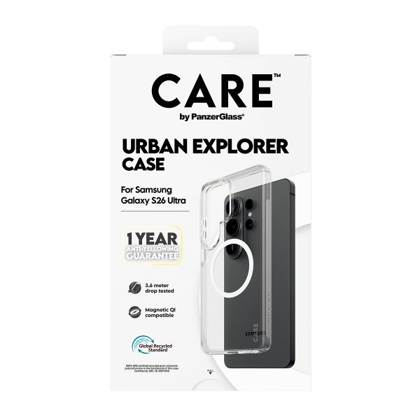 CARE by PanzerGlass Samsung Galaxy S26 Ultra Skal Urban Explorer MagSafe Transparent