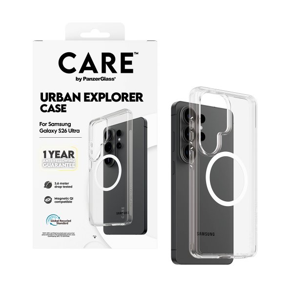 CARE by PanzerGlass Samsung Galaxy S26 Ultra Skal Urban Explorer MagSafe Transparent