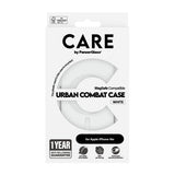 CARE by PanzerGlass iPhone 16e/17e Skal Urban Combat MagSafe Vit