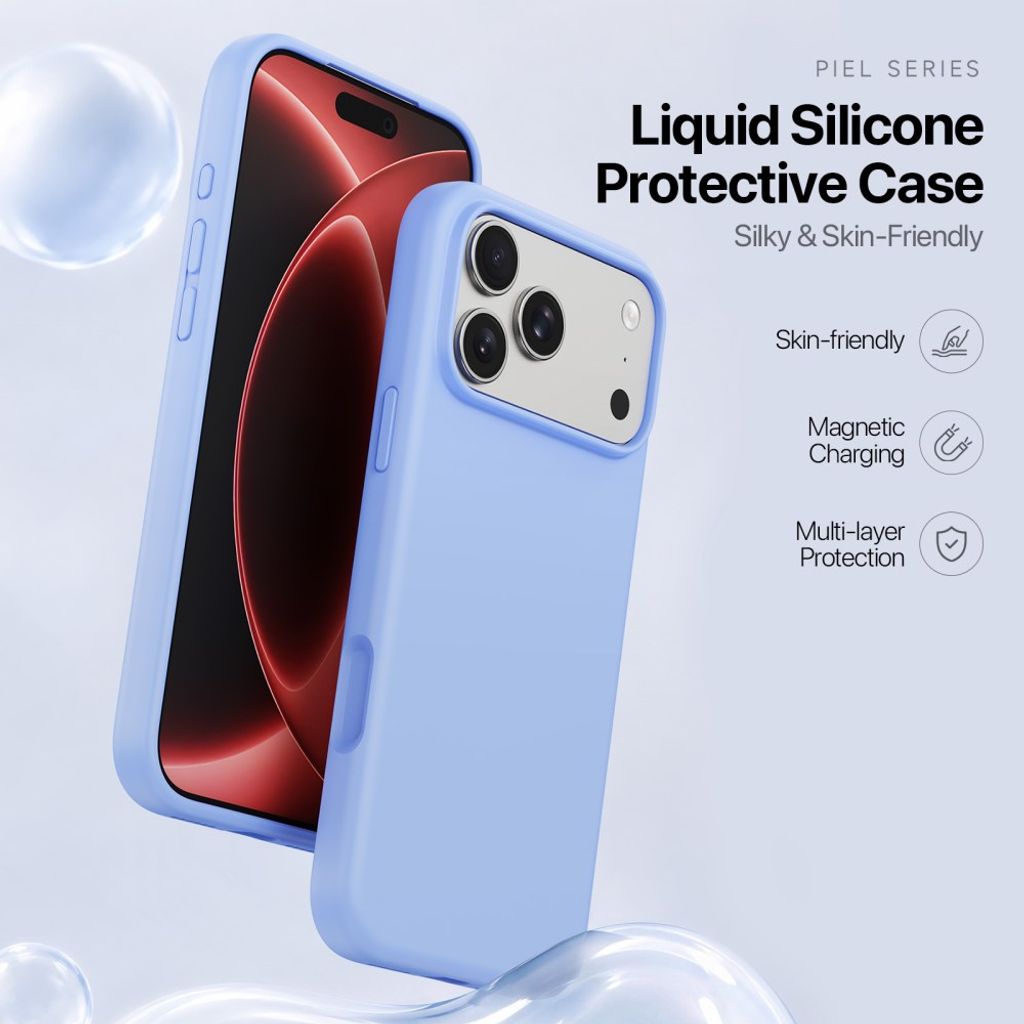 Dux Ducis iPhone 17 Pro/iPhone 18 Pro Skal Piel Series MagSafe Blå