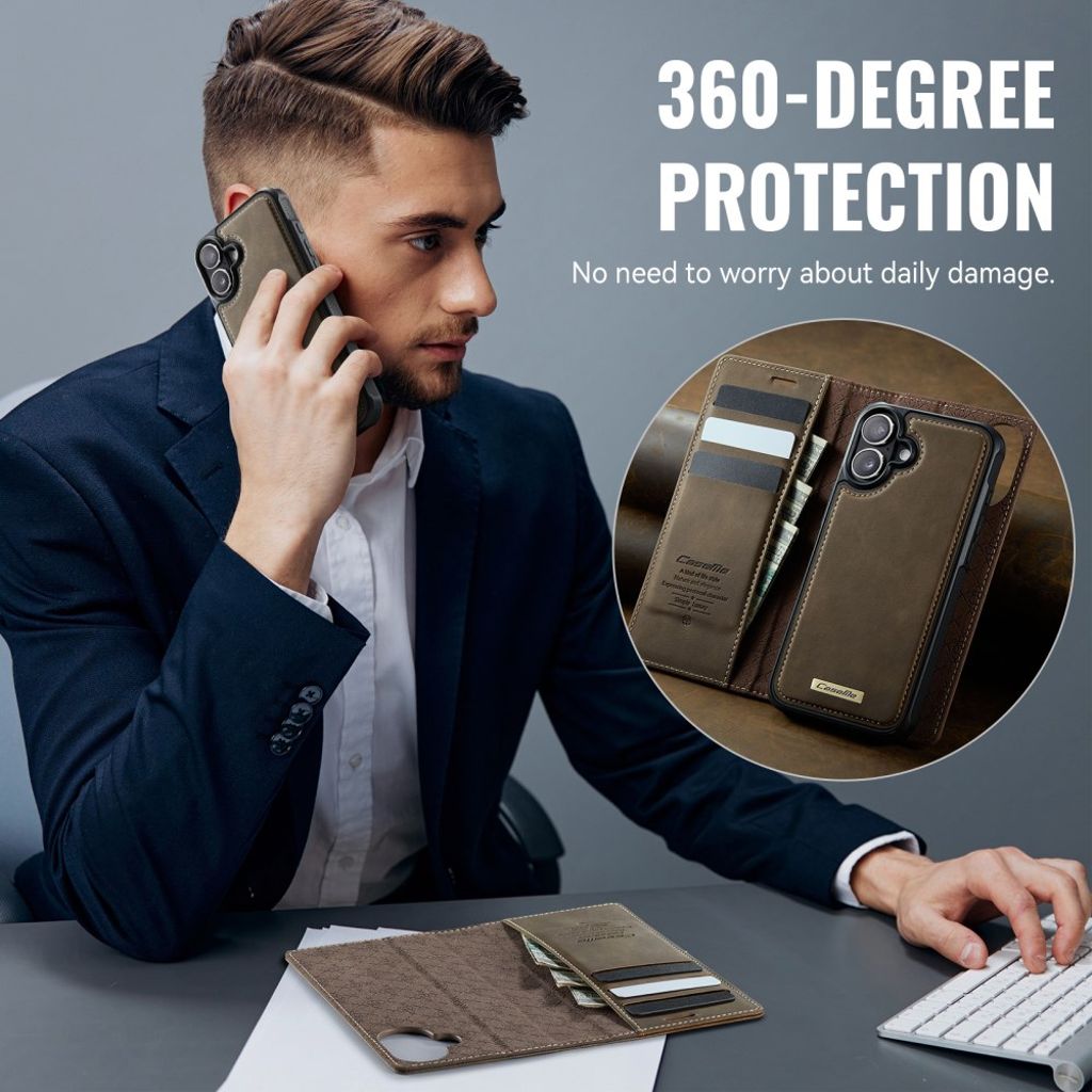 CaseMe iPhone 17 Fodral C49 Series Brun