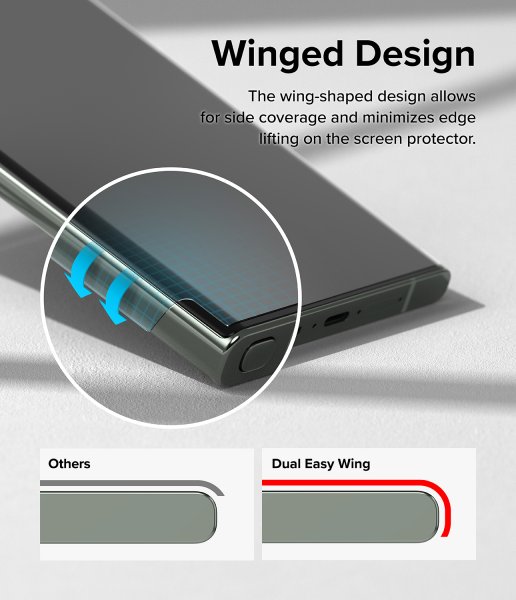 Ringke Samsung Galaxy S23 Ultra Skärmskydd Dual Easy Film 2-pack