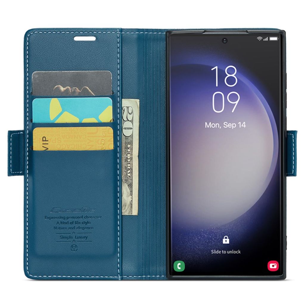 CaseMe Samsung Galaxy S24 Ultra Fodral 023 Series Blå