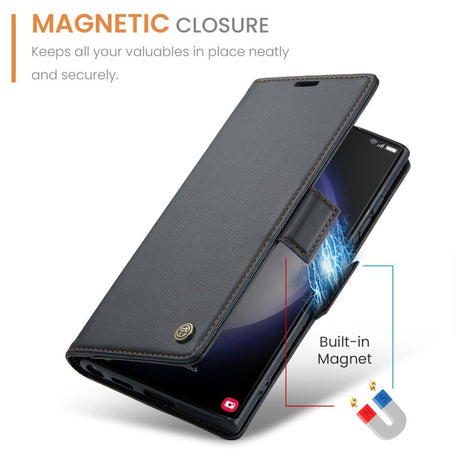 CaseMe Samsung Galaxy S24 Ultra Fodral 023 Series Svart