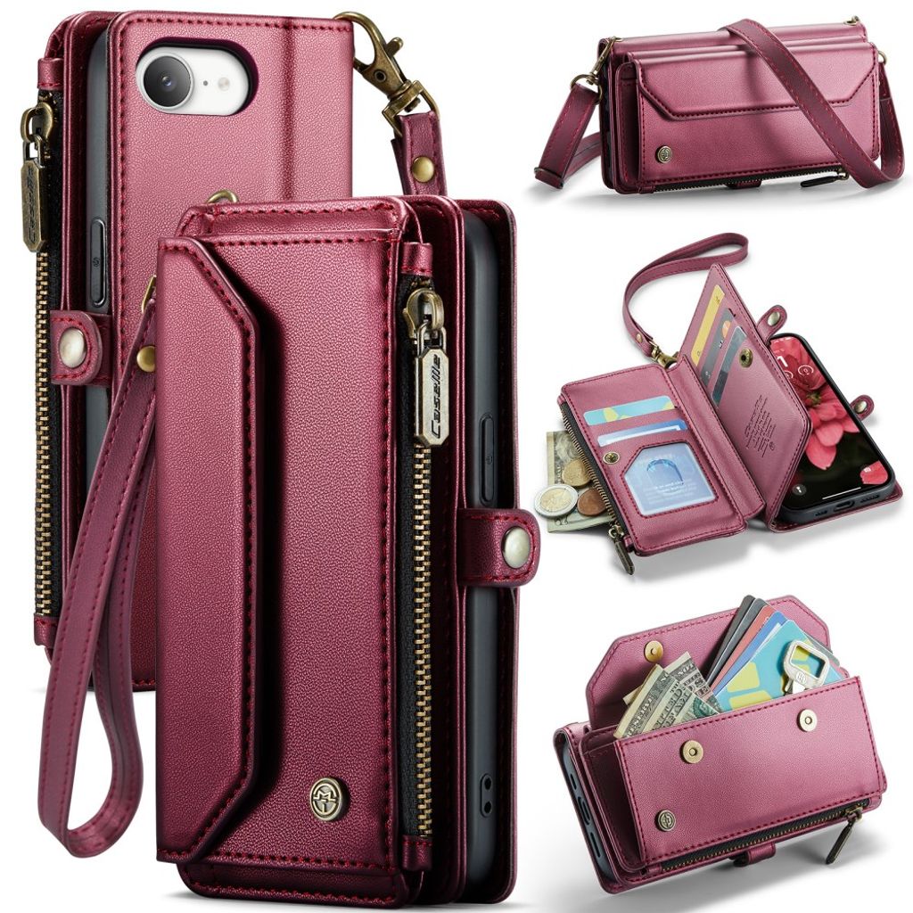 CaseMe iPhone 16e/iPhone 17e Fodral C36 Series Röd