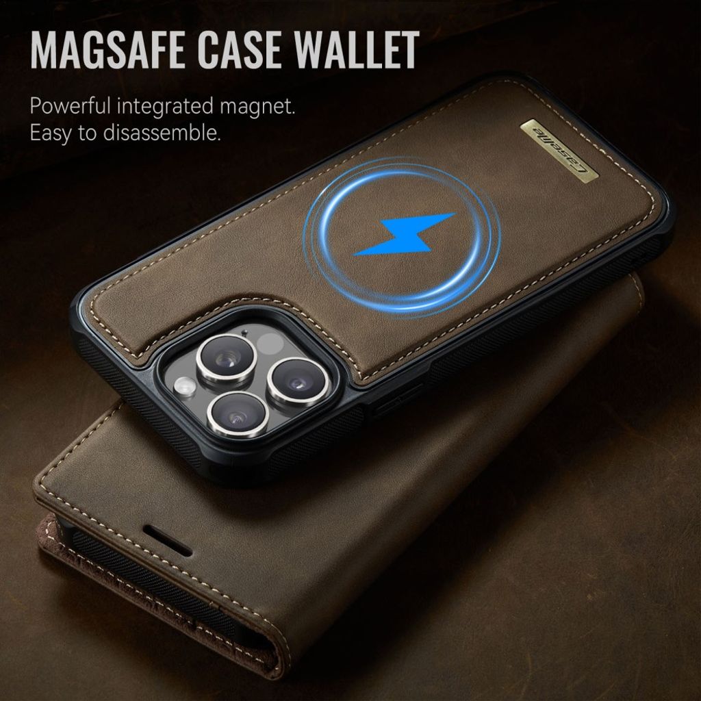 CaseMe iPhone 13 Pro Fodral C49 Series Brun
