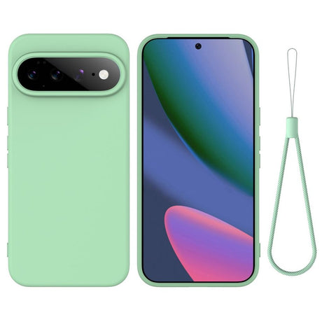 Google Pixel 11 Pro XL Skal med Strap Silikon Grön