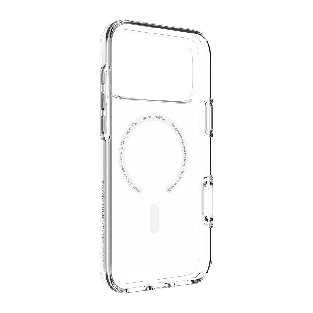 dbramante1928 iPhone 17 Pro Max/iPhone 18 Pro Max Skal Iceland Ultra MagSafe D3O Transparent