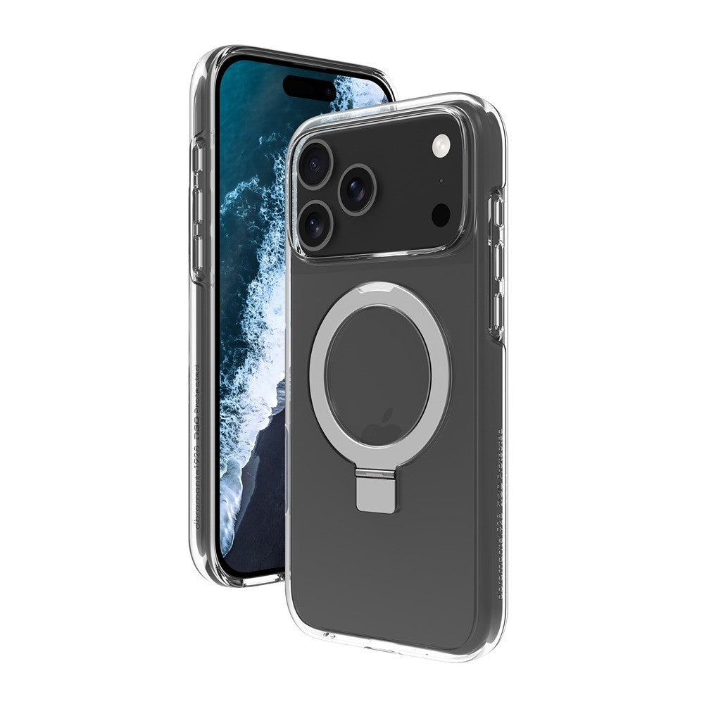 dbramante1928 iPhone 17 Pro Max/iPhone 18 Pro Max Skal Iceland Ultra MagSafe Kick D3O Transparent