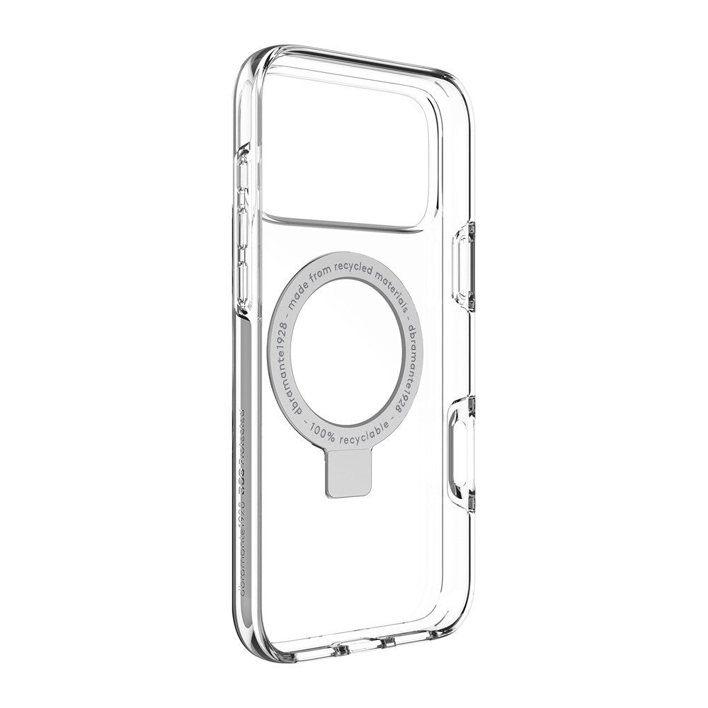 dbramante1928 iPhone 17 Pro Max/iPhone 18 Pro Max Skal Iceland Ultra MagSafe Kick D3O Transparent