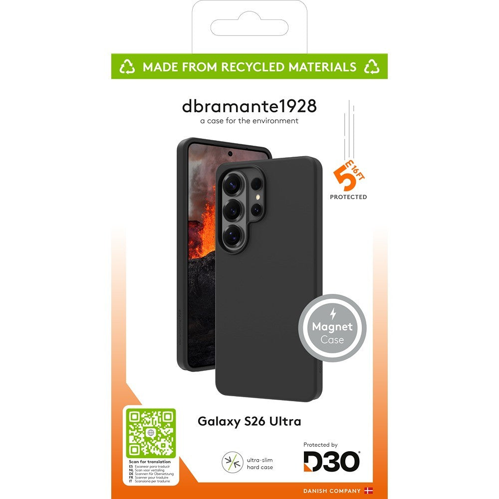 dbramante1928 Samsung Galaxy S26 Ultra Skal Iceland Ultra Magnet Svart