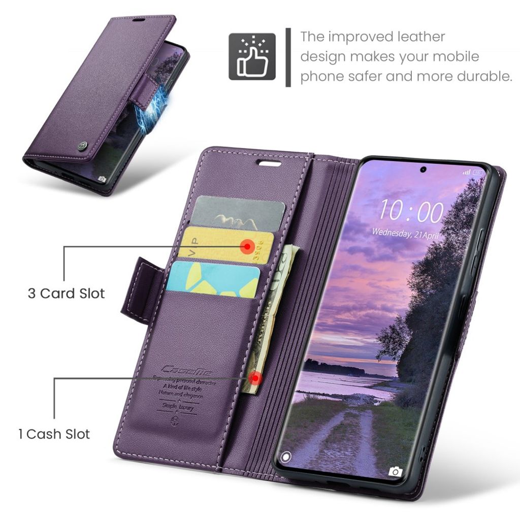 CaseMe Xiaomi Redmi Note 14 Pro 5G/14 Pro Plus 5G Fodral 023 Series Lila