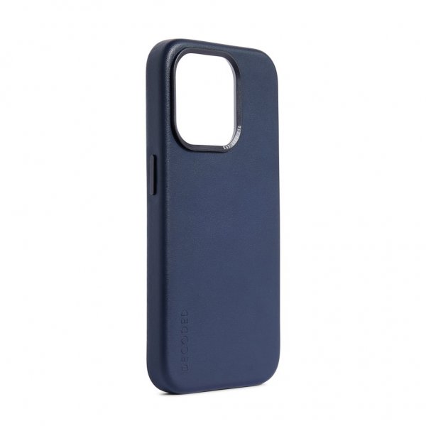 Decoded iPhone 15 Plus Skal Leather Backcover True Navy