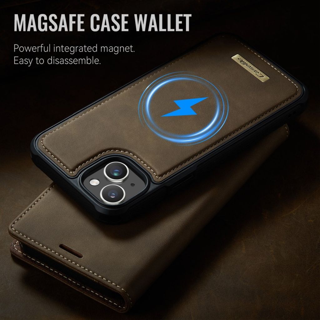 CaseMe iPhone 13 Fodral C49 Series Brun