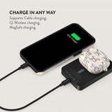 Burga Powerbank MagSafe 5000 mAh Derby Race Metallgrå