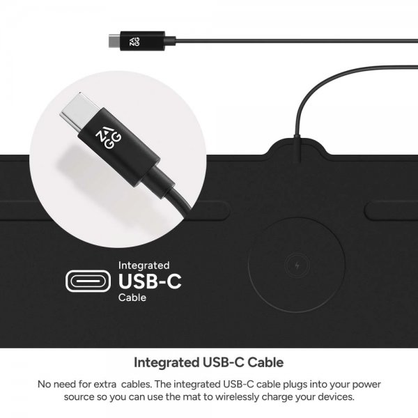 ZAGG Musmatta Desk Mat with Wireless Charging