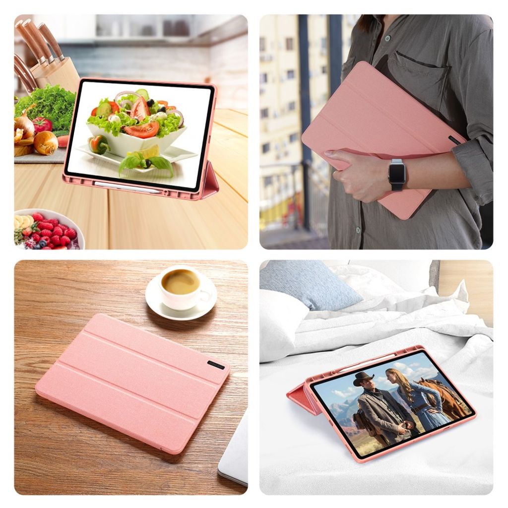 Dux Ducis Samsung Galaxy Tab S12 Plus Fodral DOMO Series Rosa