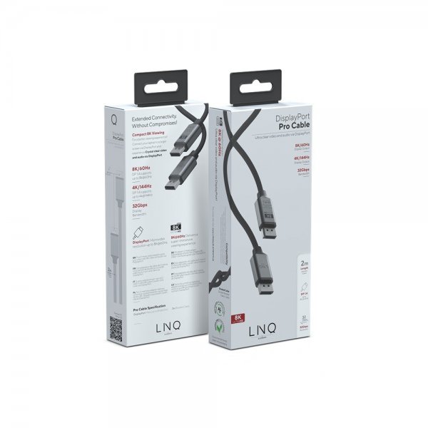 LINQ Display Port 8K/60Hz kabel 2m