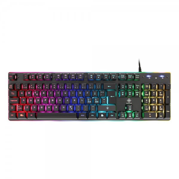 Deltaco Gaming DK220 Gaming Tangentbord Membrane RGB Svart