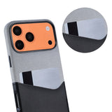 iPhone 17 Pro/iPhone 18 Pro Skal Läder Korthållare MagSafe Svart