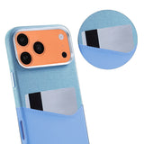 iPhone 17 Pro/iPhone 18 Pro Skal Läder Korthållare MagSafe Blå