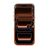 iPhone 17 Pro/iPhone 18 Pro Skal Läder Korthållare MagSafe Orange