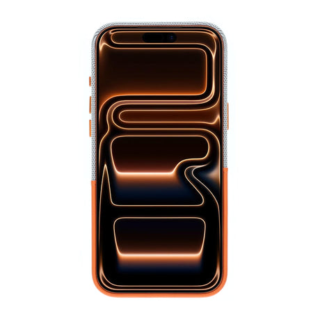 iPhone 17 Pro/iPhone 18 Pro Skal Läder Korthållare MagSafe Orange