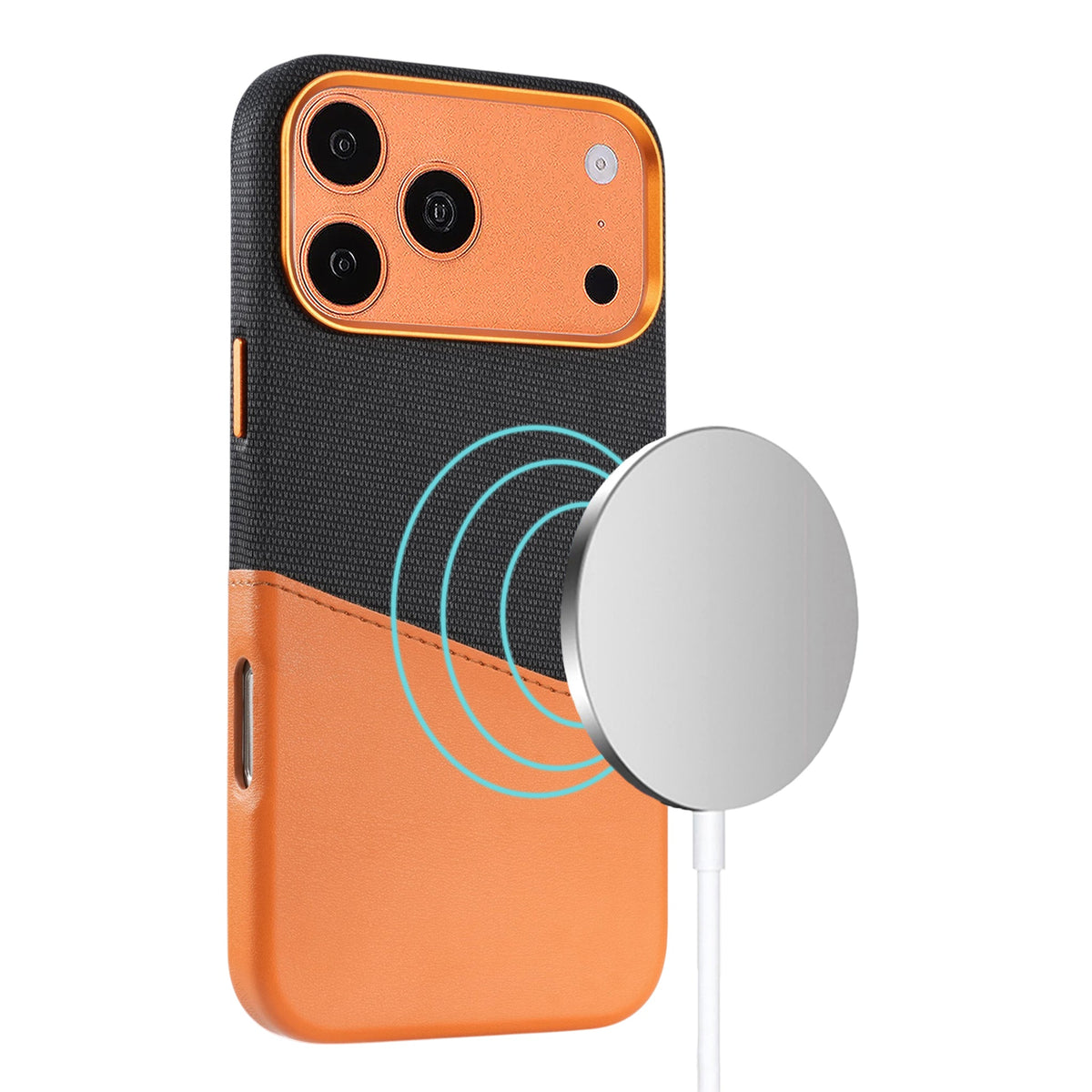 iPhone 17 Pro Max/iPhone 18 Pro Max Skal Läder Korthållare MagSafe Brun