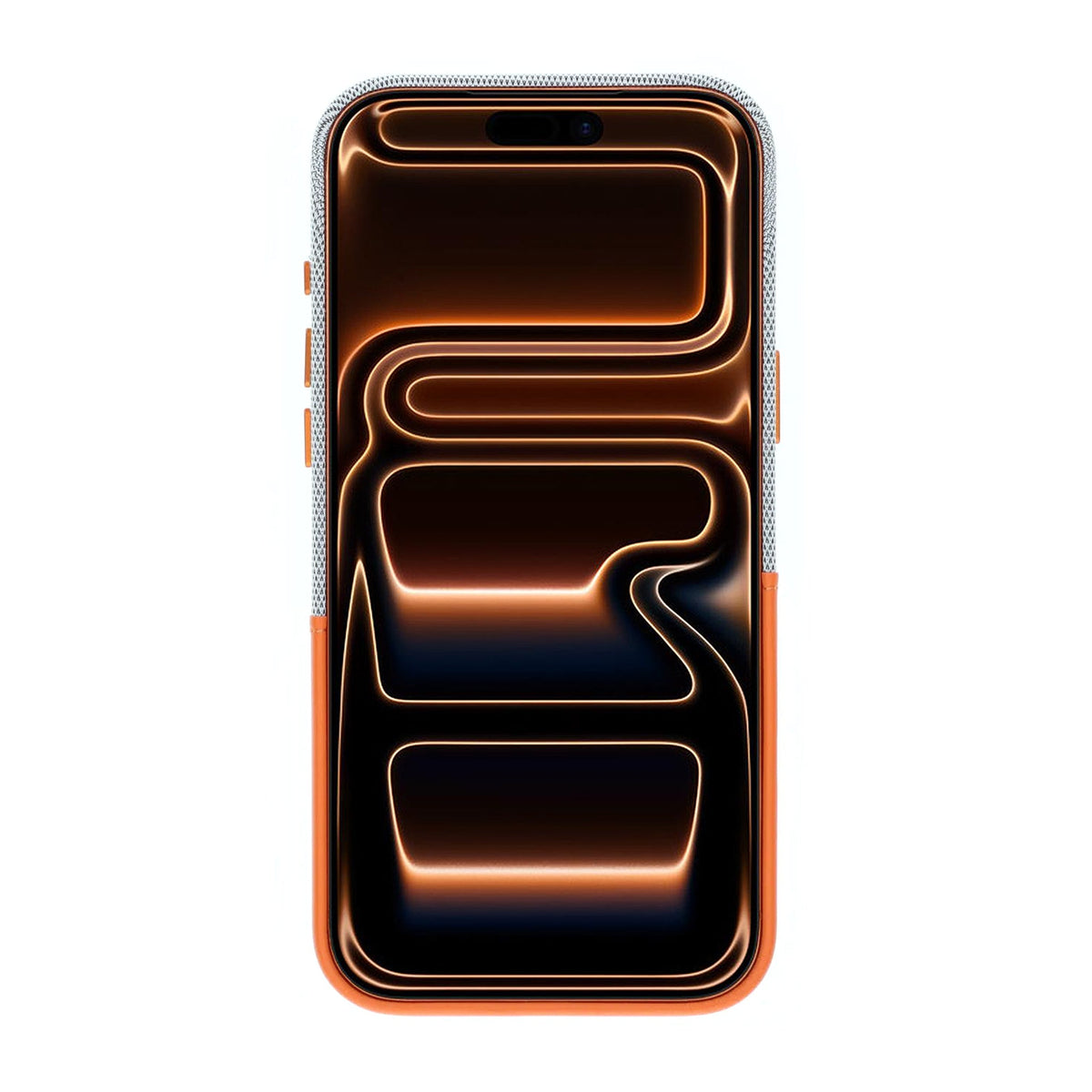iPhone 17 Pro Max/iPhone 18 Pro Max Skal Läder Korthållare MagSafe Orange
