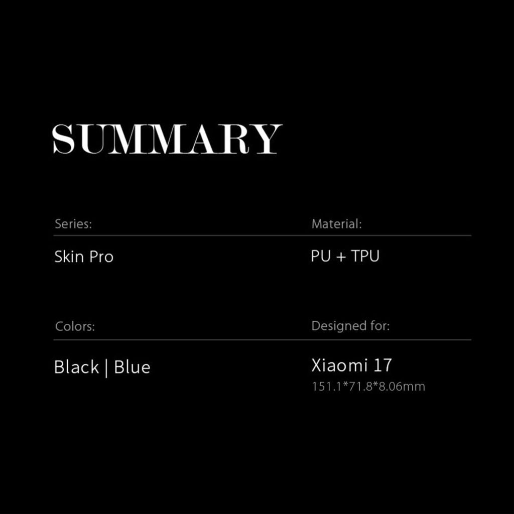 Dux Ducis Xiaomi 17 Fodral Skin Pro Series Blå