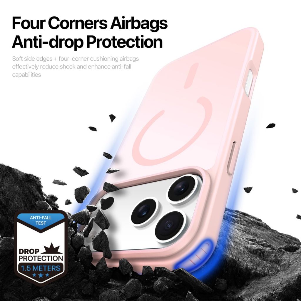 Dux Ducis iPhone 17 Pro Max/iPhone 18 Pro Max Skal Yind Series MagSafe Rosa