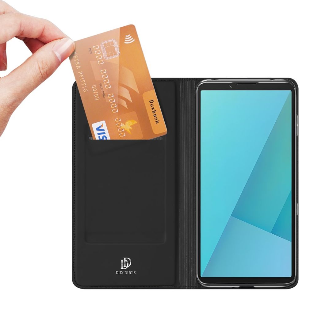 Dux Ducis Sony Xperia 10 VII Fodral Skin Pro Series Svart