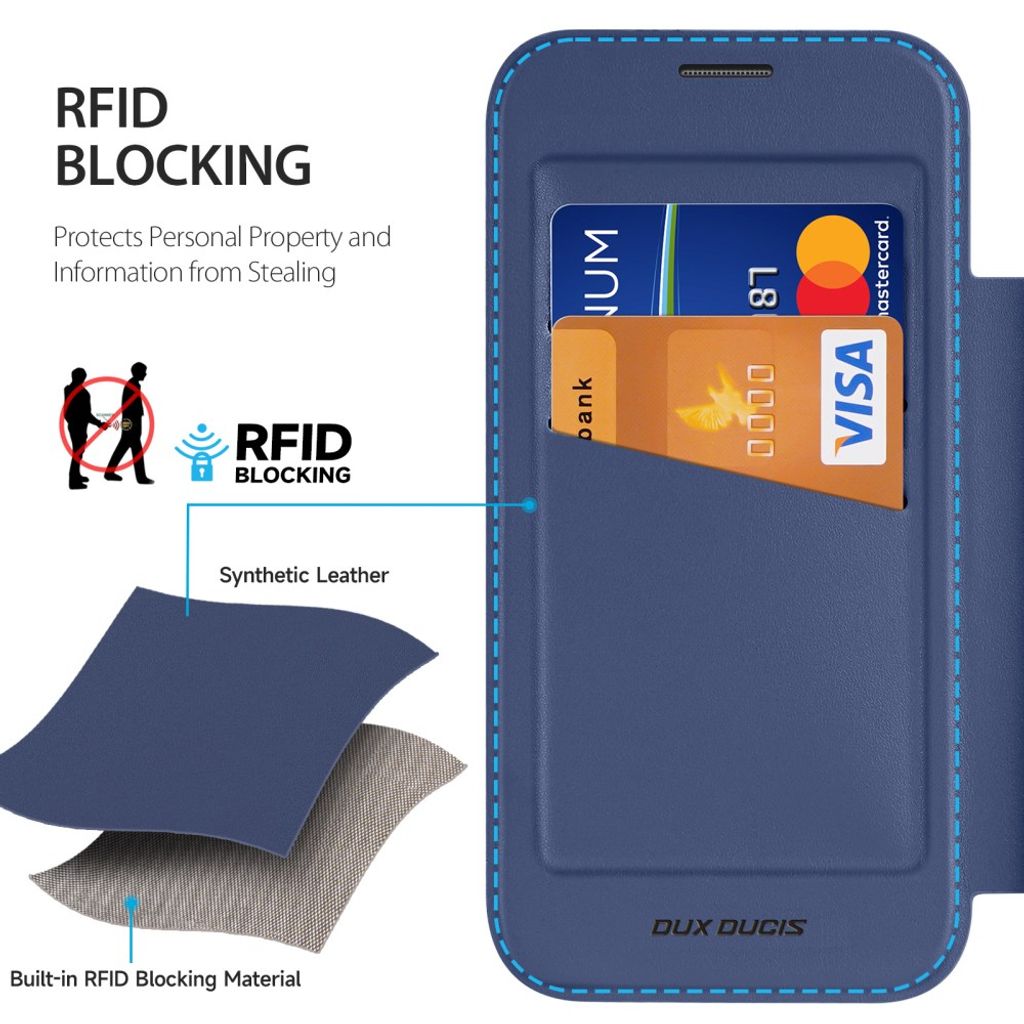 Dux Ducis iPhone 17 Pro Max/iPhone 18 Pro Max Fodral Skin X Pro Series MagSafe Blå